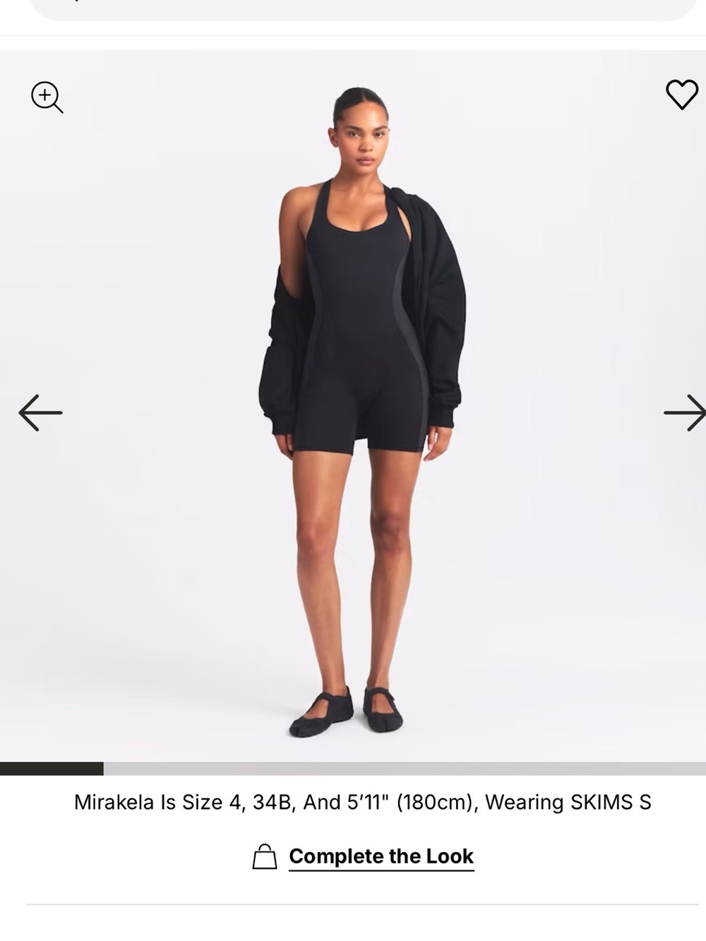 SKIMS Black Sculpting Racerback Short Jumpsuit